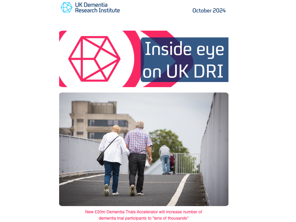 Screenshot of a e-newsletter