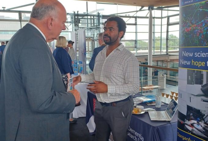 Dayne Beccano-Kelly at a public engagement event