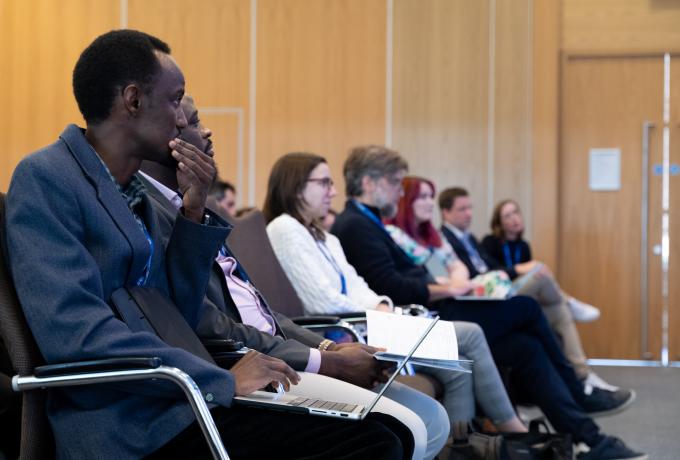 The crowd at a panel session at SCMND2025
