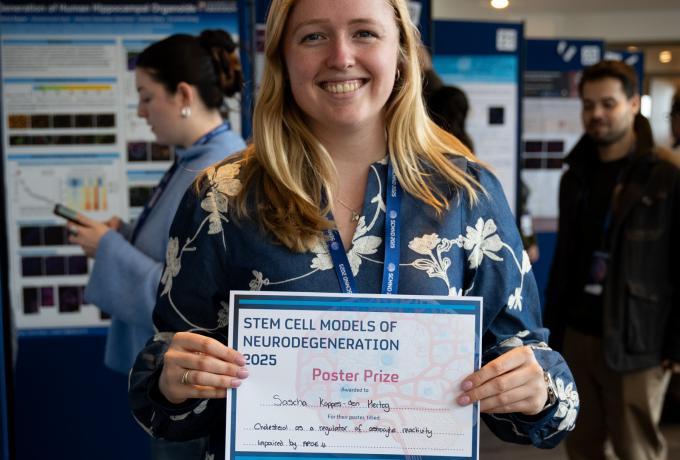 Sascha Koppes-den Hertog took home the poster prize