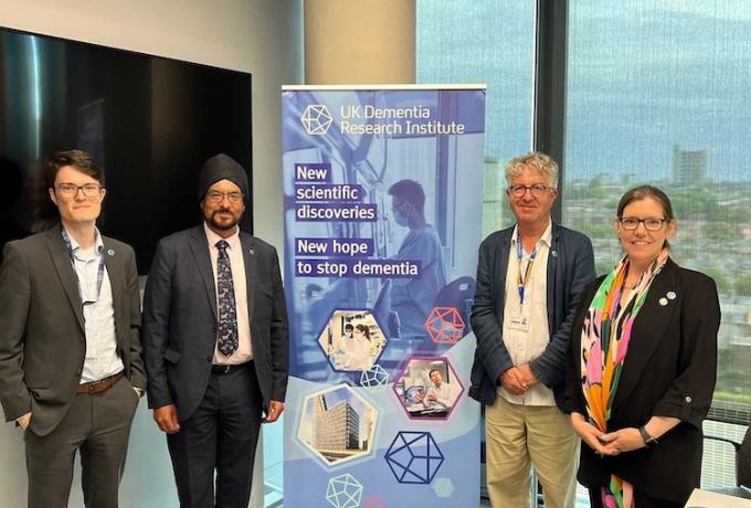 Warinder Juss MP visits the UK DRI at Imperial