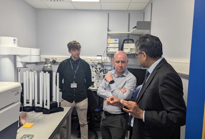 Frank McNally MP with Siddharthan Chandran