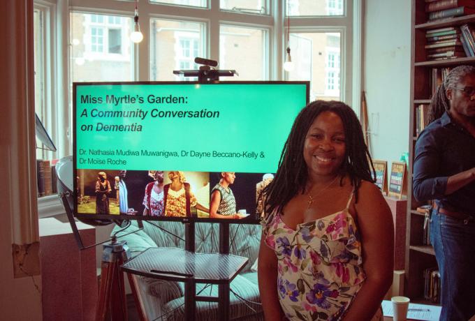 Nathasia at the Black Communities on Dementia event