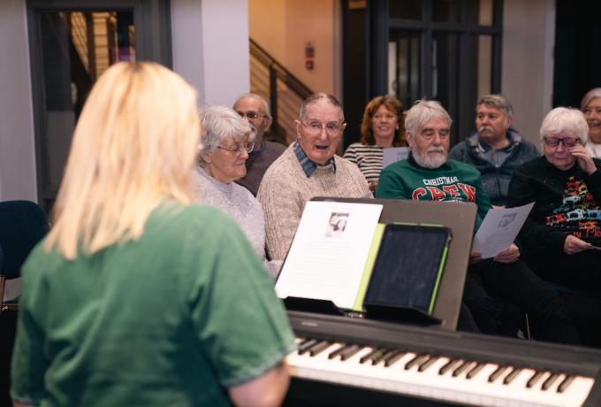 Singers in the choir