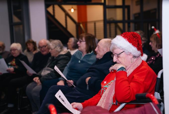 Singers in the choir