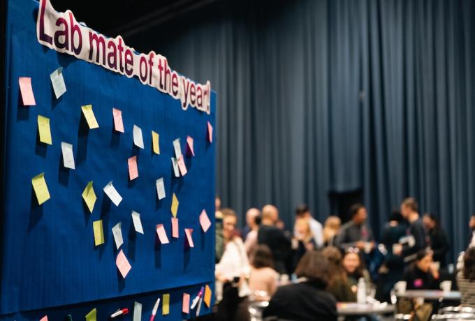 Lab mate of the year board