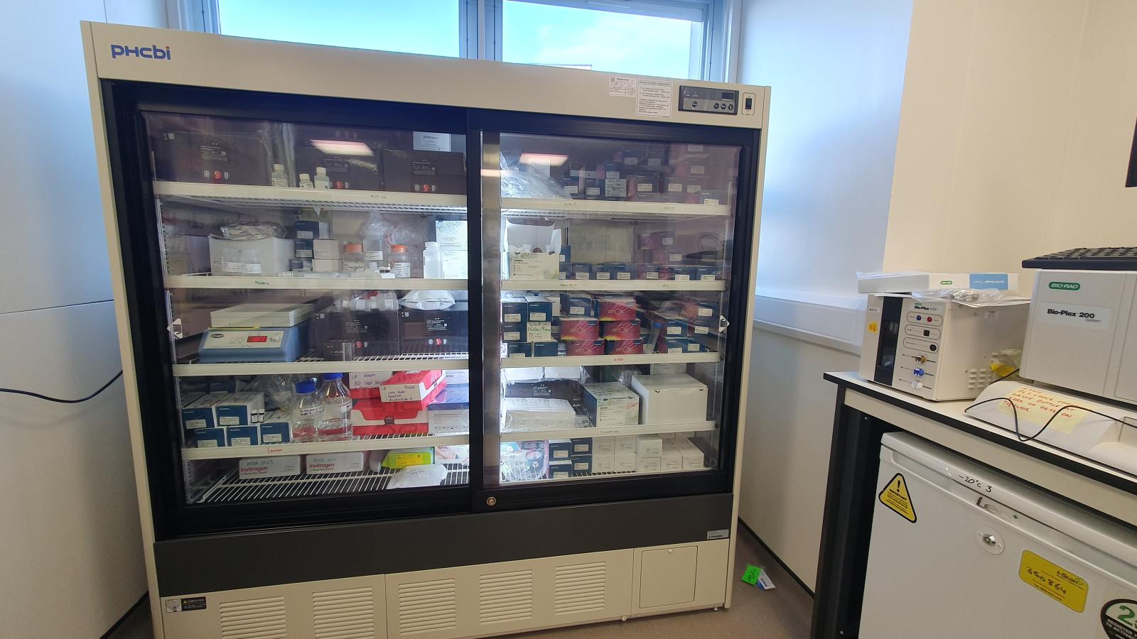 A biomarker factory fridge