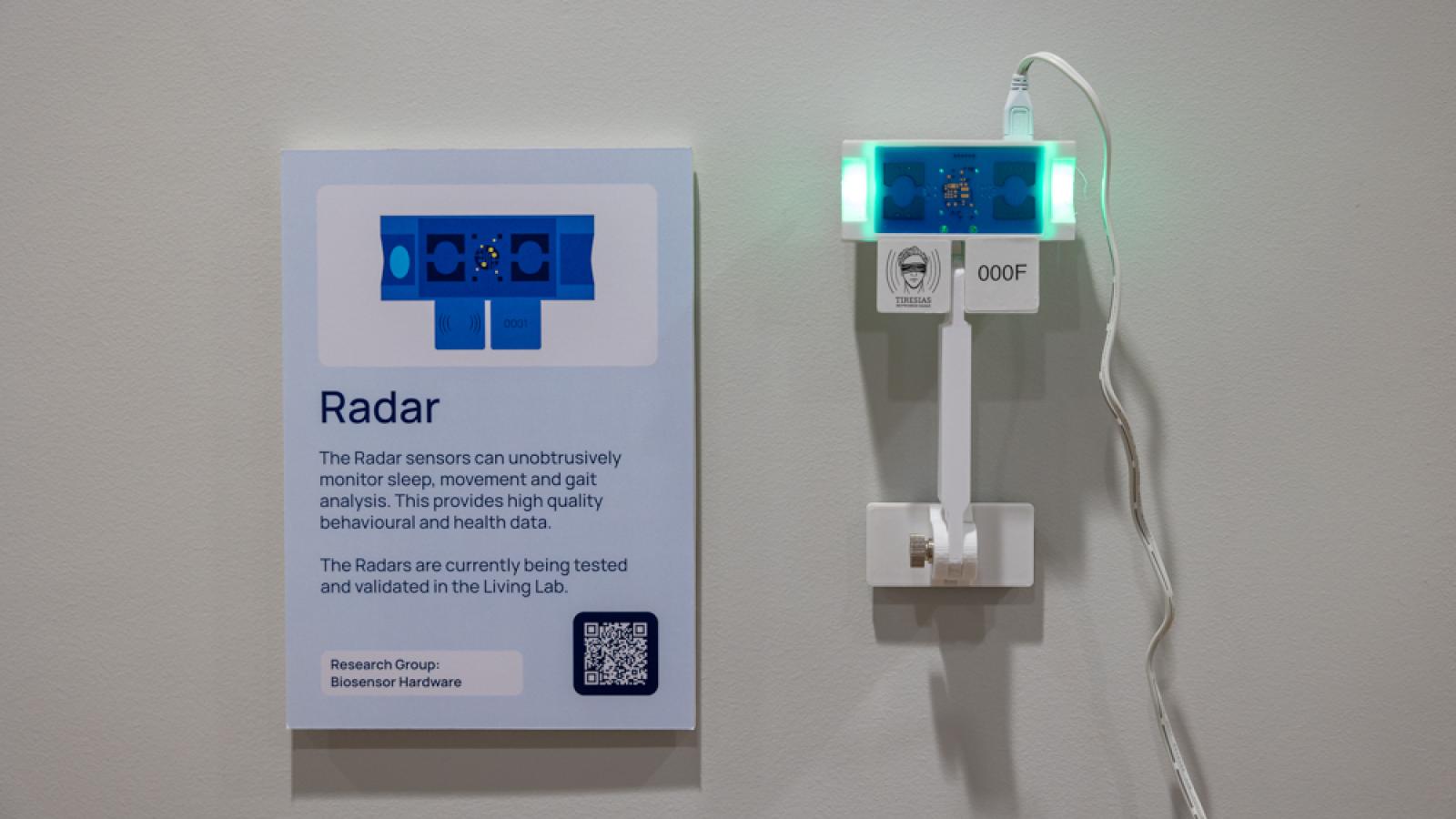 Technology showing a radar device prototype