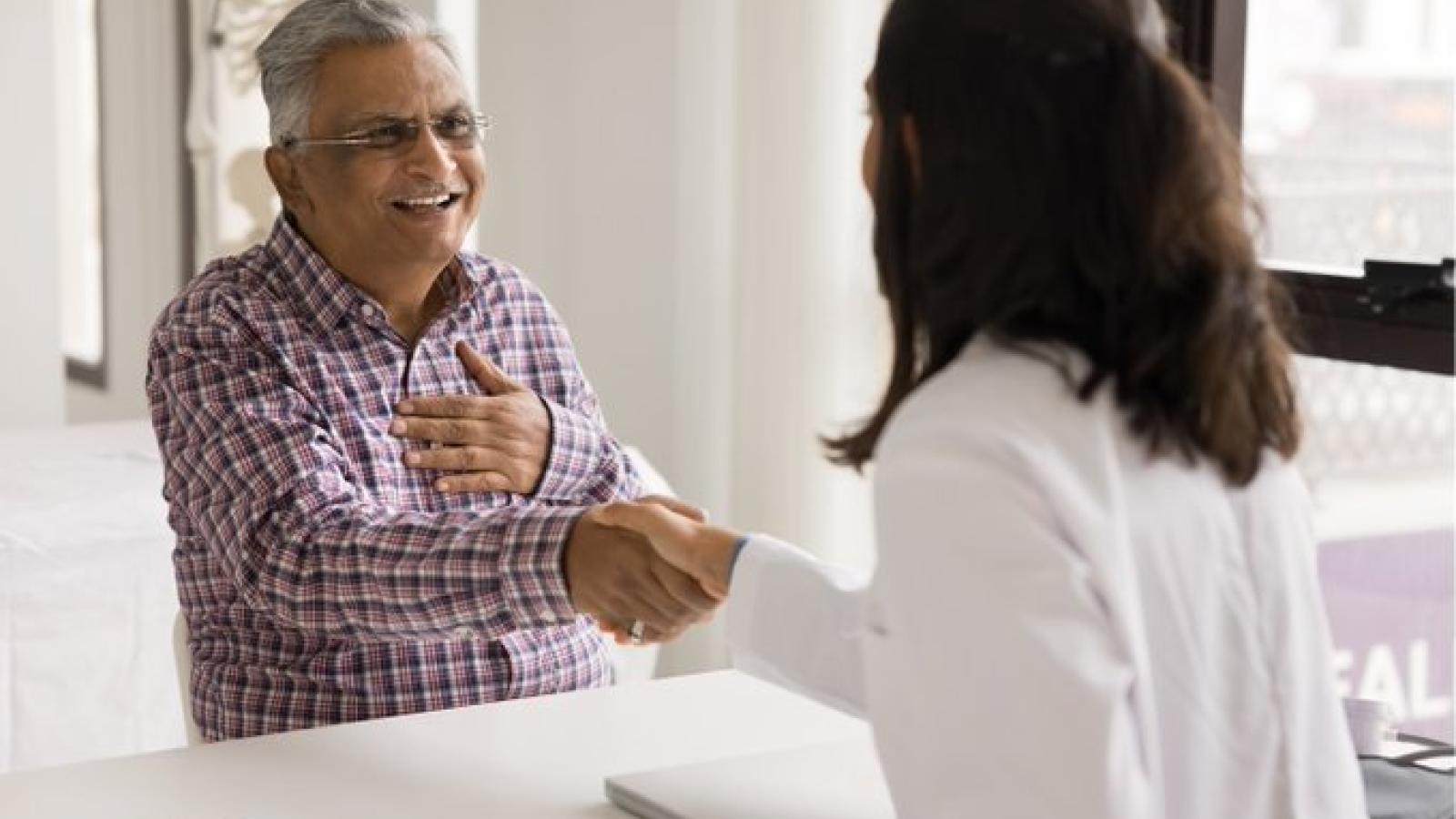 A doctor and a patient