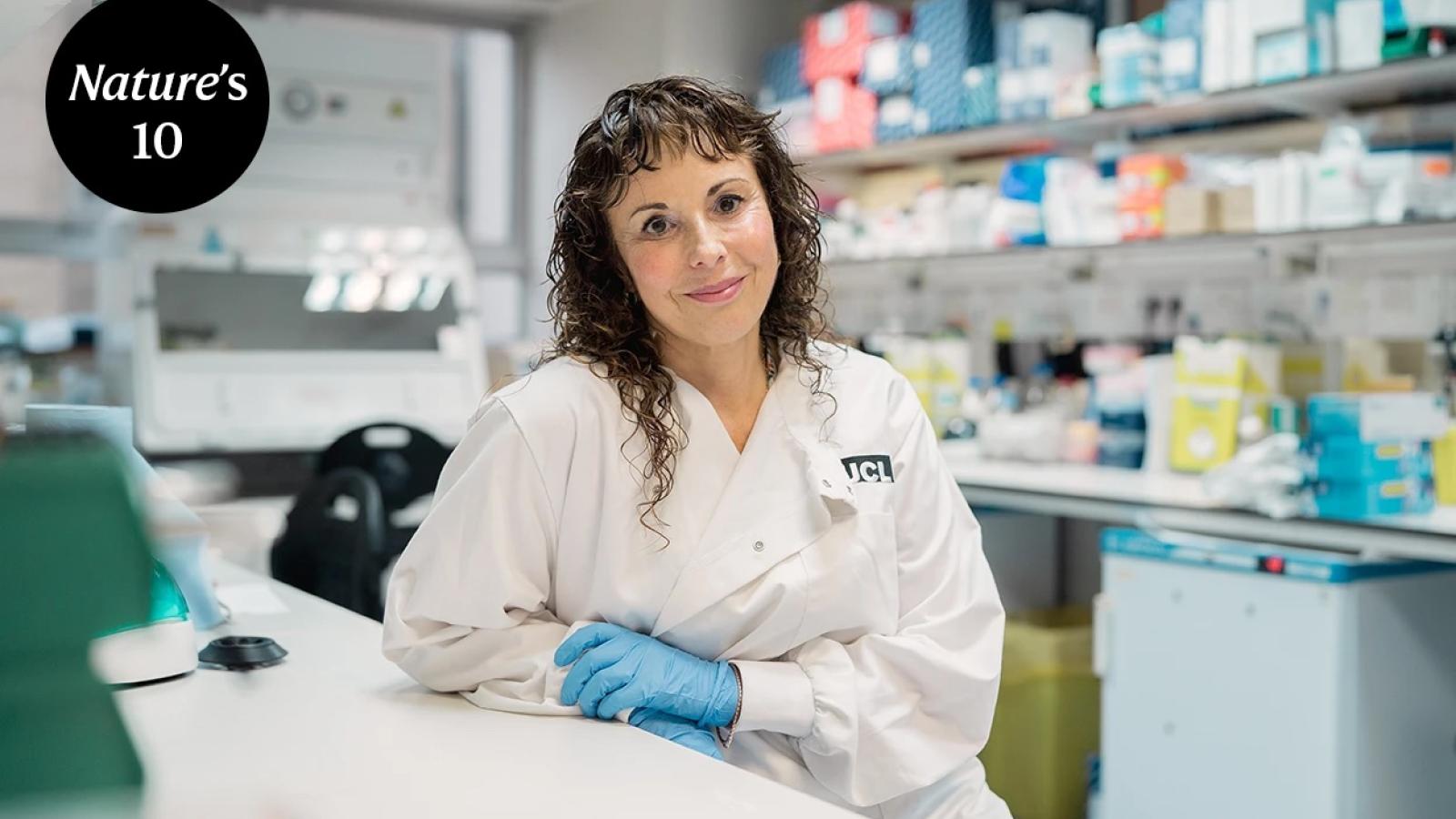 Sarah Tabrizi in the lab