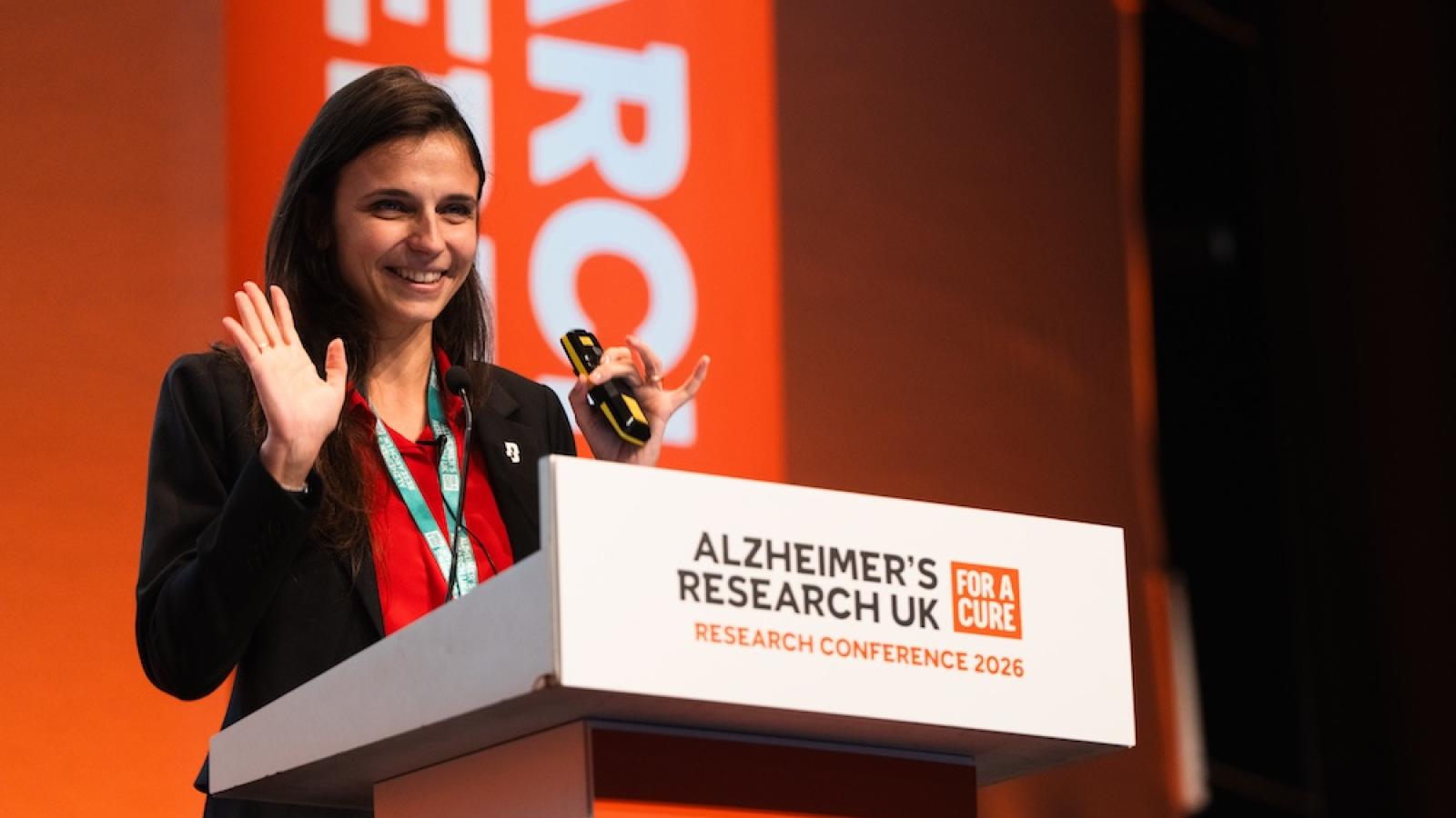 Dr Maura Malpetti at the ARUK conference