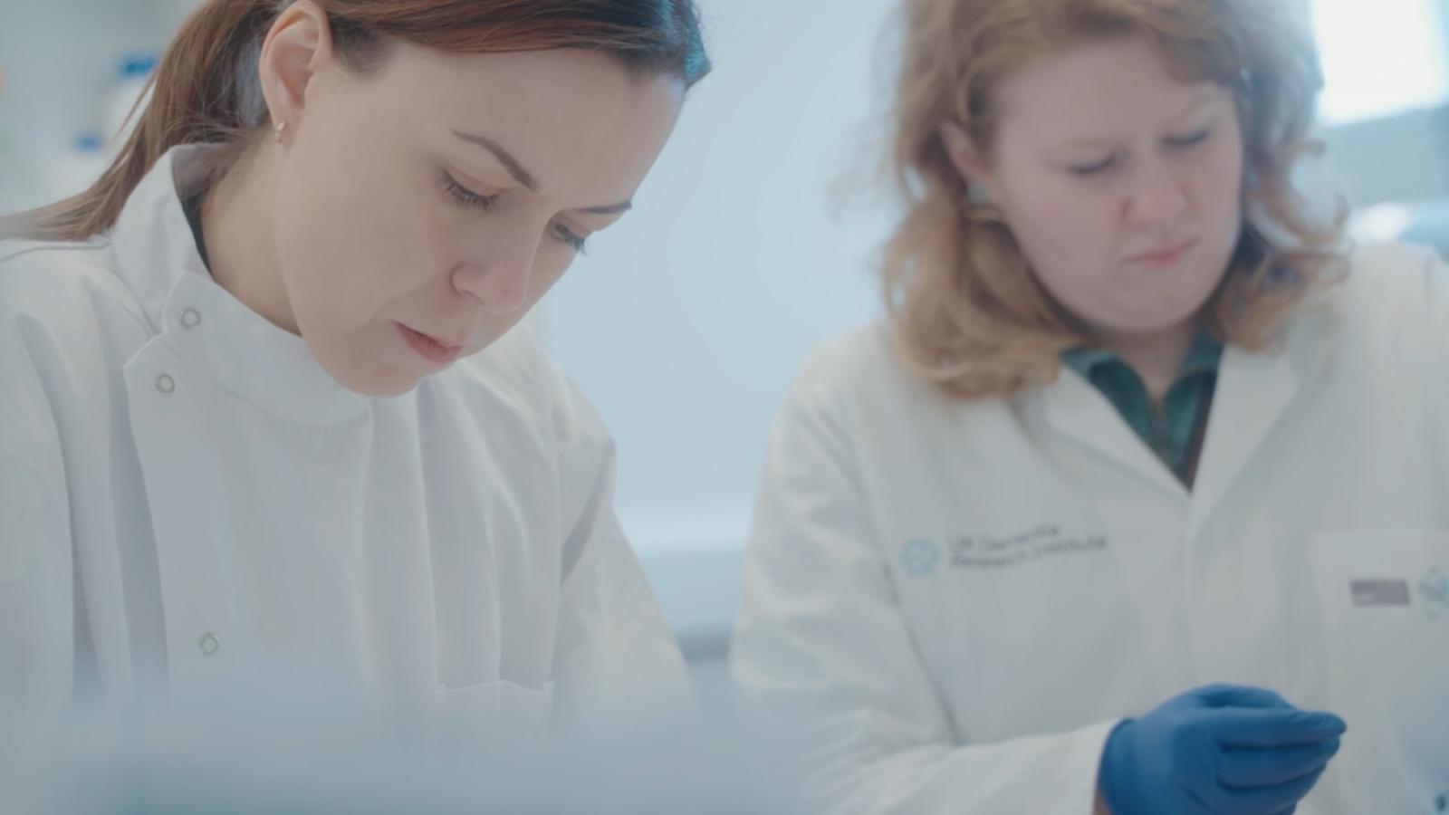 Researchers in the lab