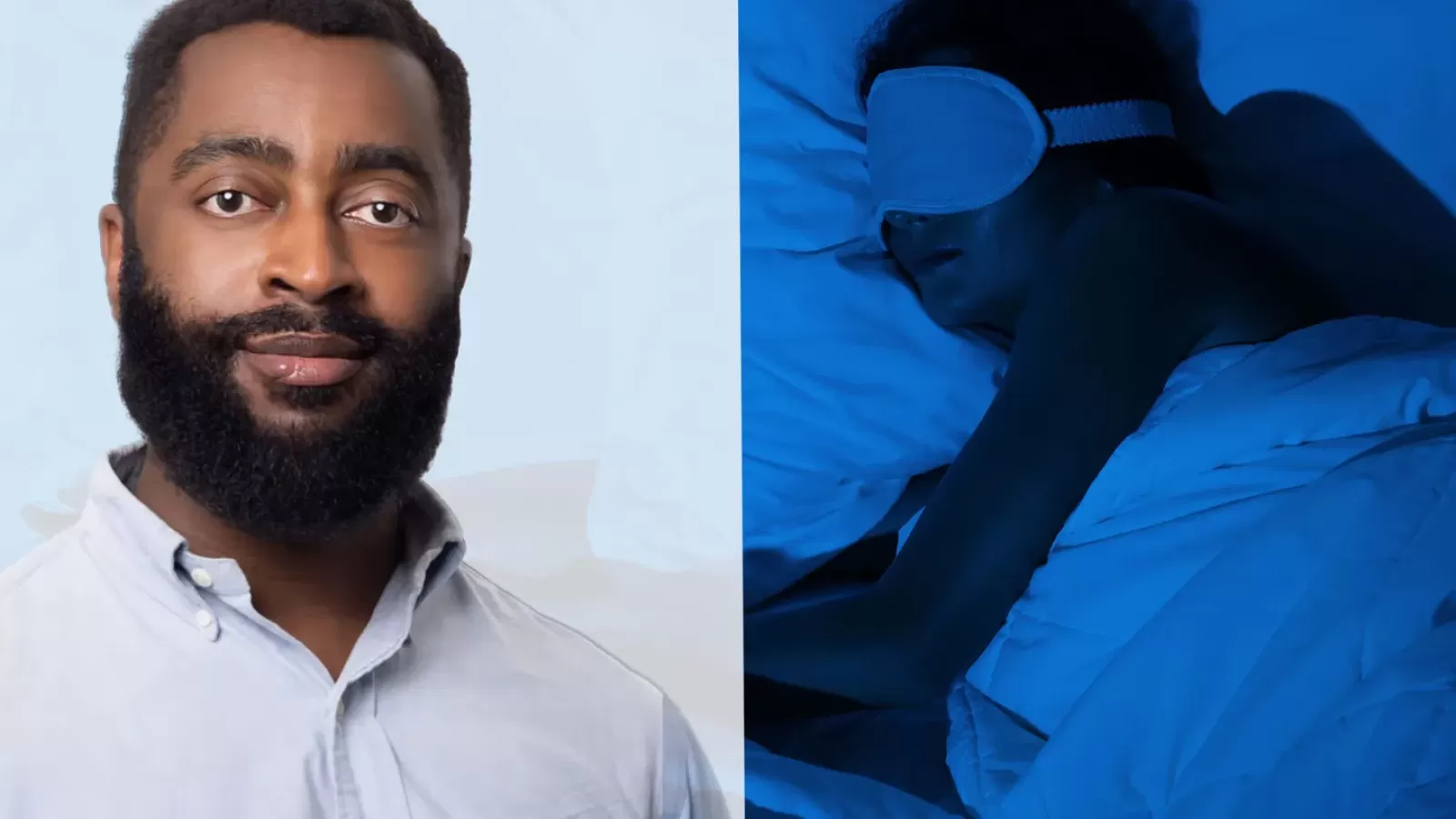 Abidemi Otaiku profile photo alongside an image of a sleeping person