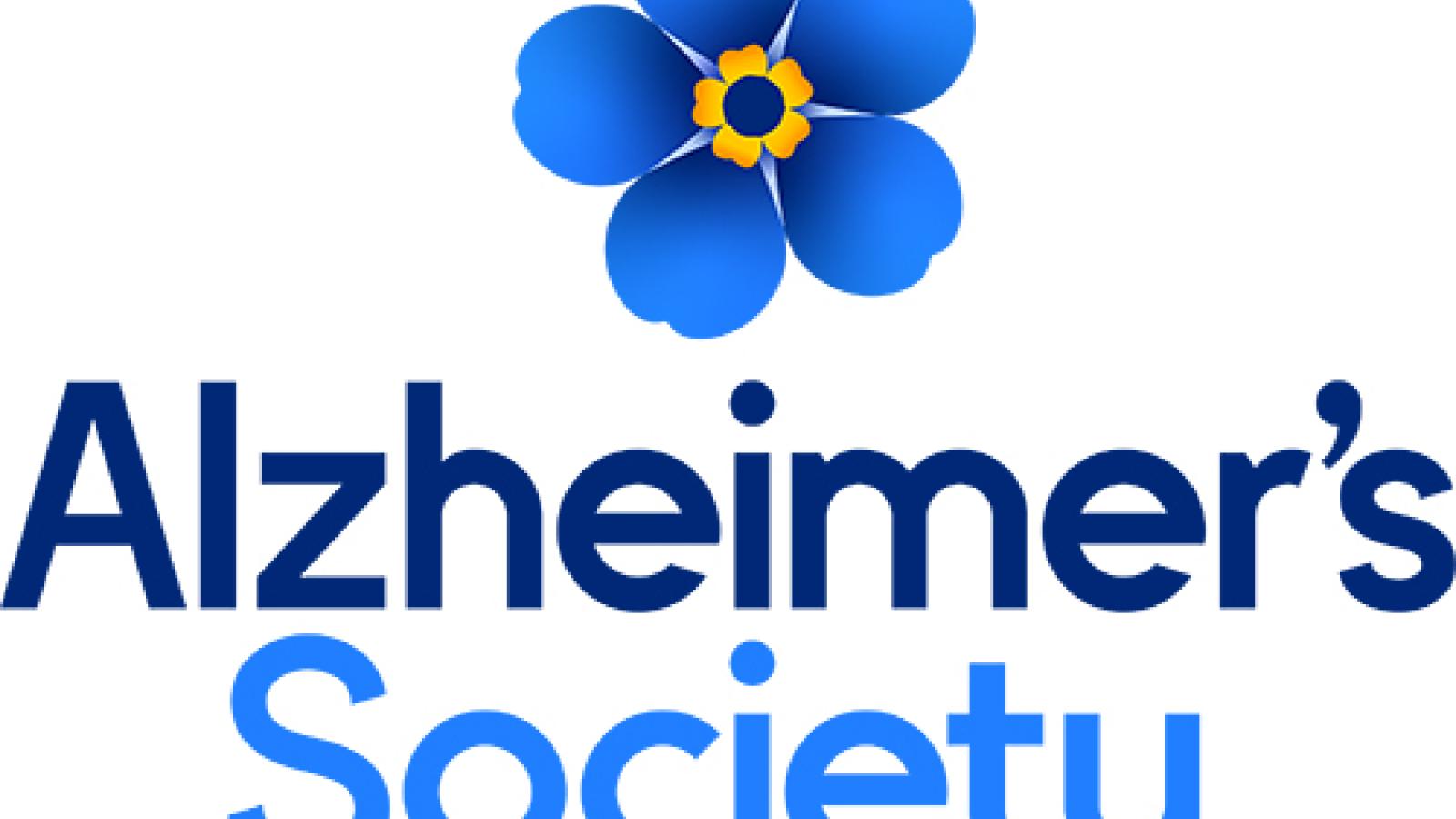 Alzheimer's society blue logo centre