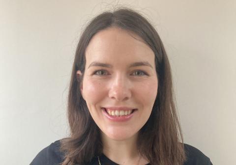 Smiling female with brown hair