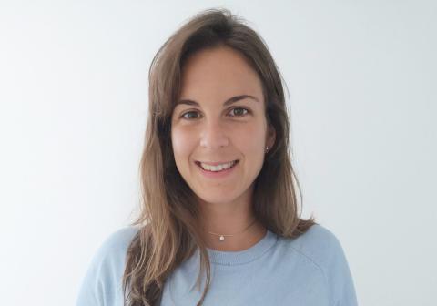 Smiling female with long brown hair