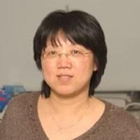 Meng Li, female with shoulder length black hair and glasses