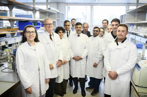 Full group photo from visit