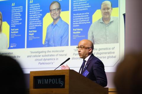 Miratul muqit at the Parkinson's centre launch