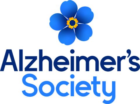 Alzheimer's society blue logo centre