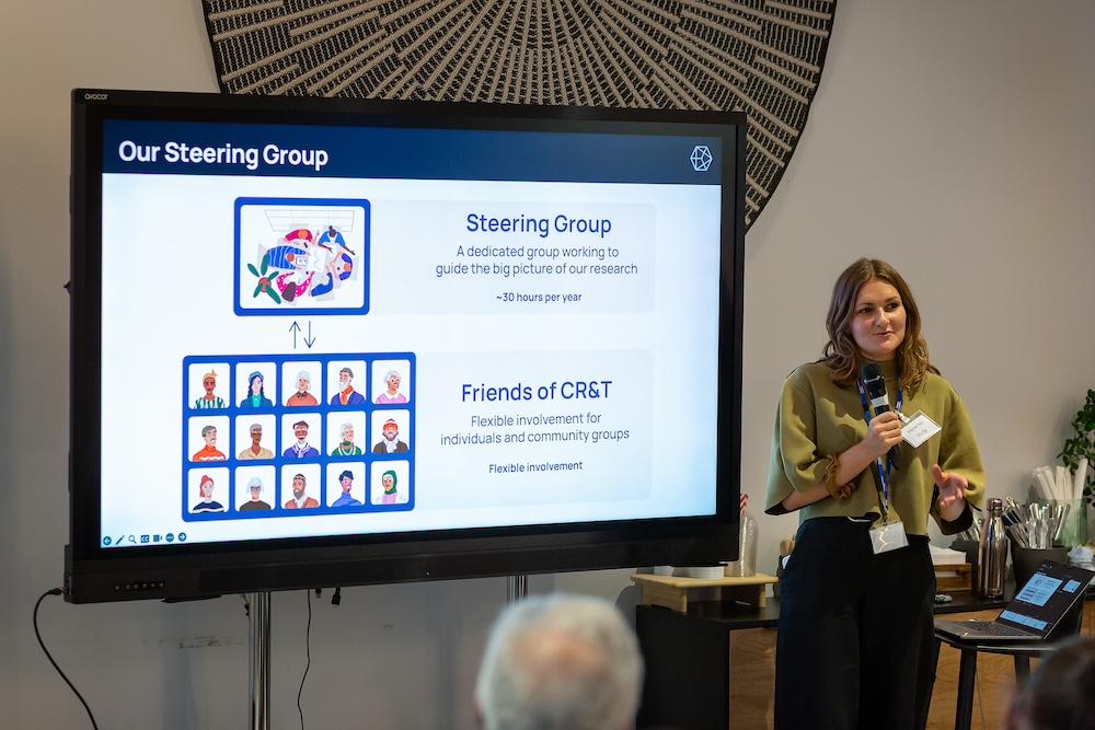 Sophie Horrocks at the Friends of CR&T launch event