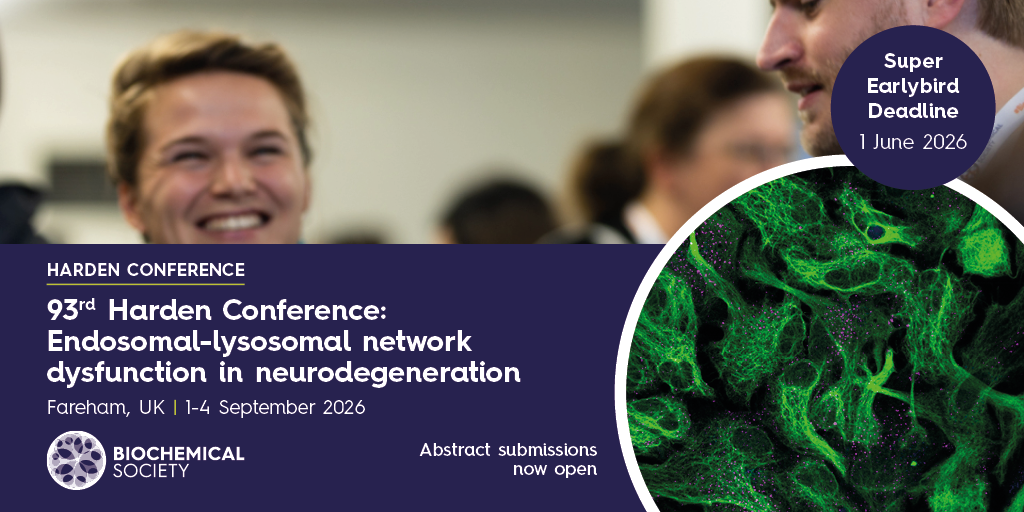 93rd Harden Conference: Endosomal-lysosomal network dysfunction in neurodegeneration banner